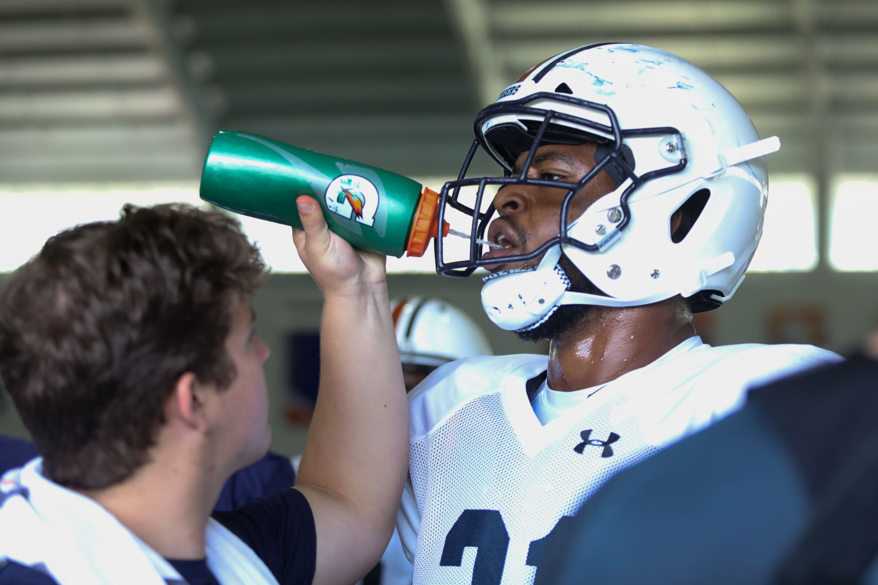 Auburn football practice Aug. 12